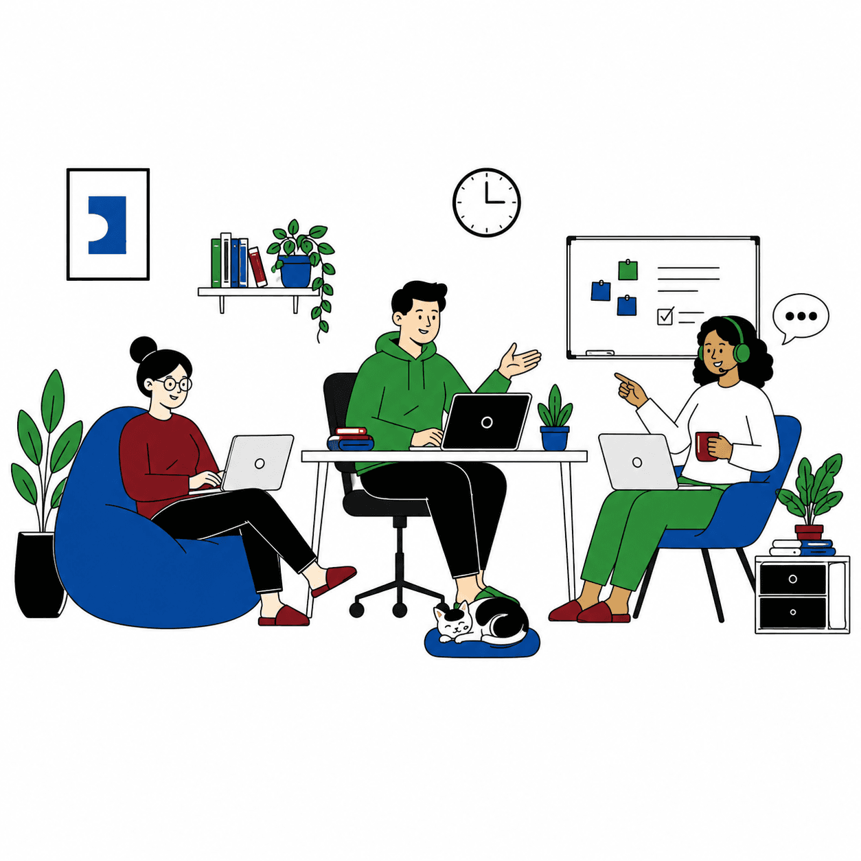 Customer Communications Corp team working together
